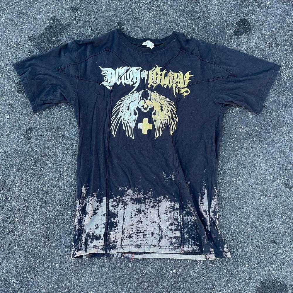 1990s AOP graphic Affliction like Shirt size XXL